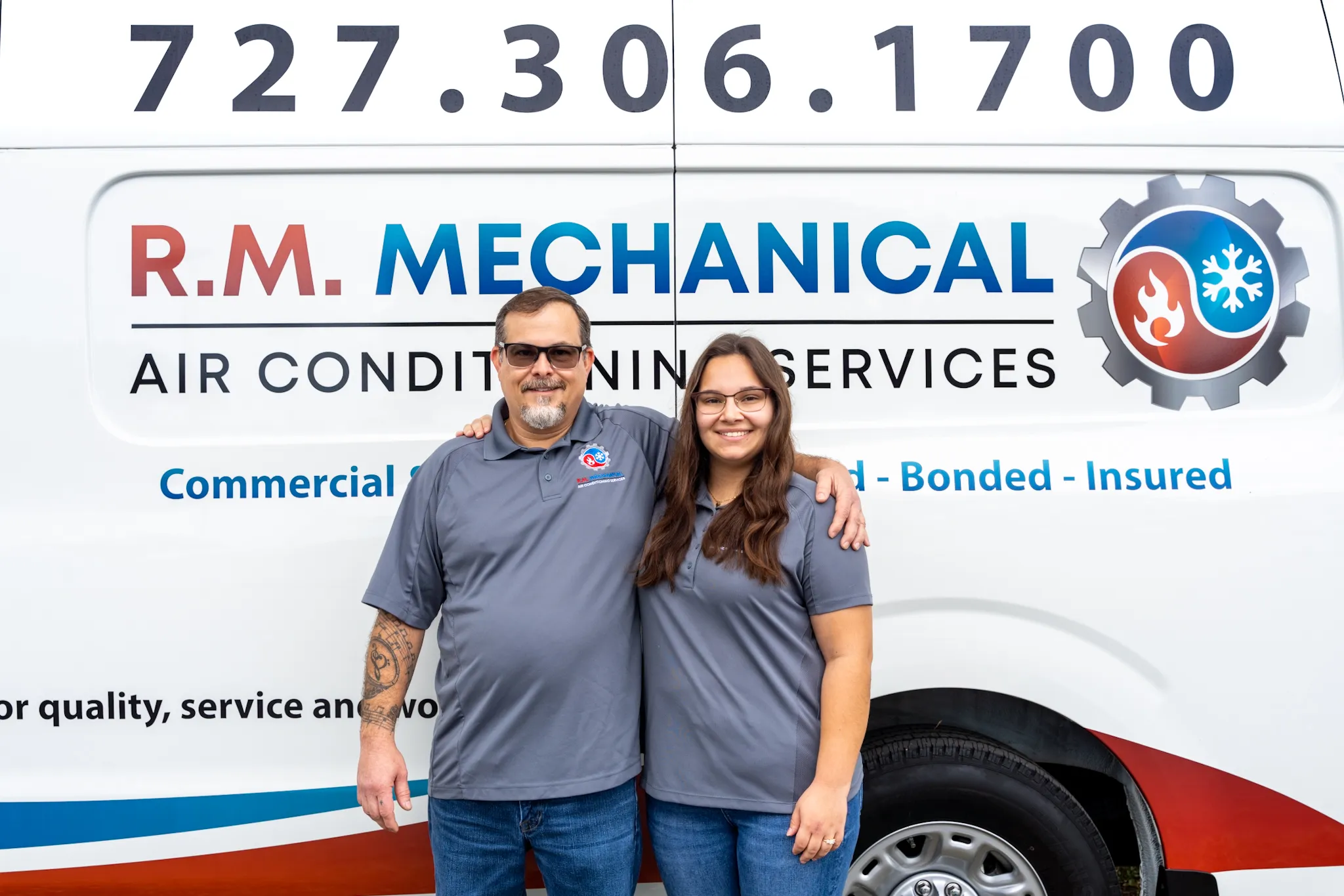 R.M. Mechanical technician at work